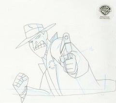 The New Batman Adventures Original Cel w/ Matching Drawing: Joker