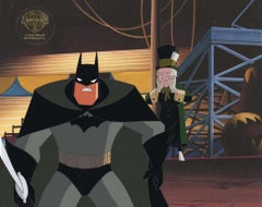 Vintage The New Batman Adventures Original Production Cel: Batman and Mad Hatter