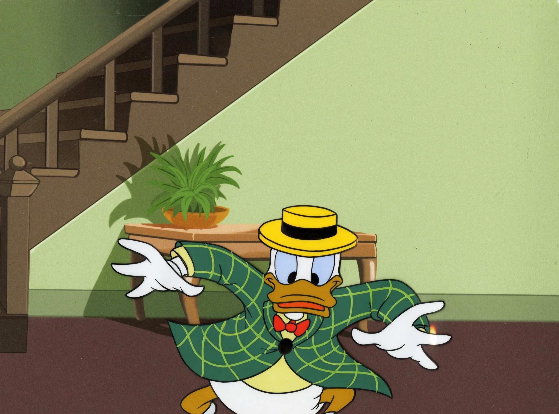 Donald's Weekend Original Production Cel: Donald Duck - Art by Walt Disney Studio Artists