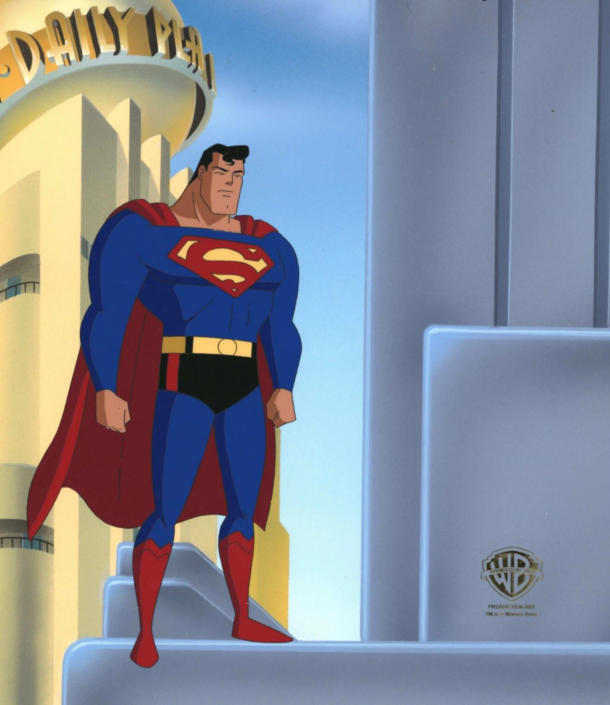 Superman, die animierte Serie, Originalproduktion Cel: Superman – Art von DC Comics Studio Artists