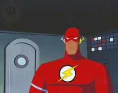Superman the Animated Series Original Cel w/ Matching Drawing: The Flash