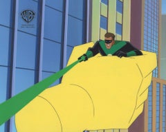 Superman Animated Series Original Hand-Painted Production Cel: Green Lantern
