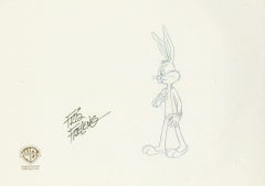 Looney Tunes Original Production Cel mit passender Zeichnung: Bugs Bunny