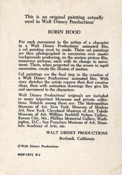 Robin Hood Original Production Cel: Sheriff of Nottingham and Tax Payers