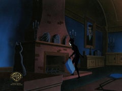 Vintage The New Batman Adventures Original Cel On Original Background: Catwoman
