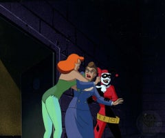 Batman The Animated Series Original Production Cel: Harley, Ivy, Van Dorne