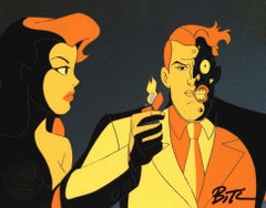 Batman The Animated Series Original Cel signed by Bruce Timm: Ivy, Two-Face