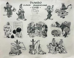 Dumbo Clown Suggestions Original Production Model Sheet