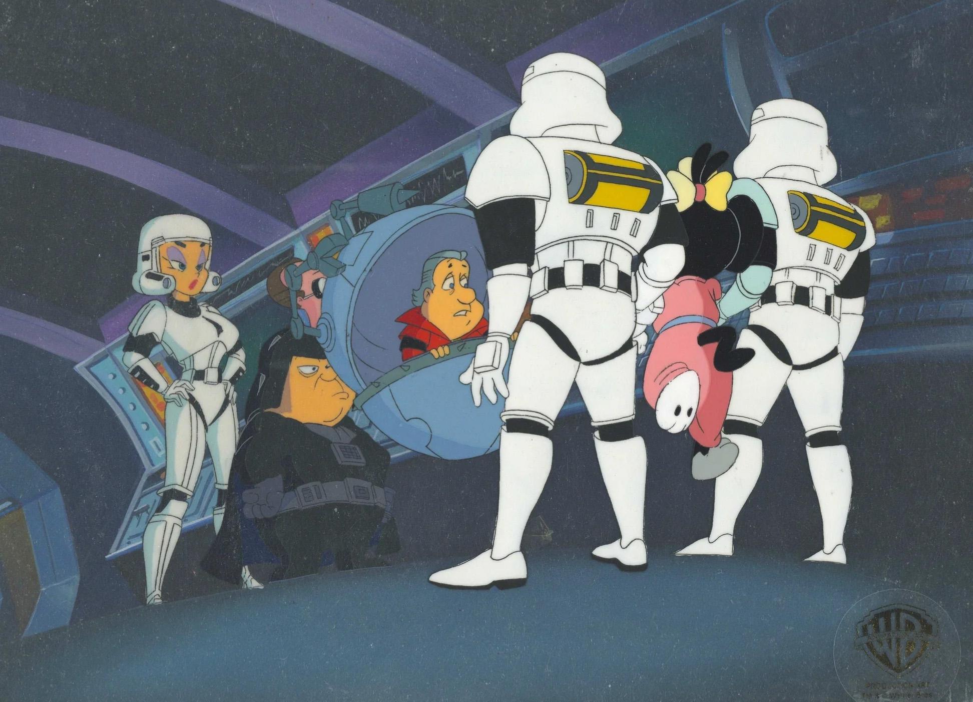 Pinky And The Brain Production Cel sur fond d'origine : Star Warners