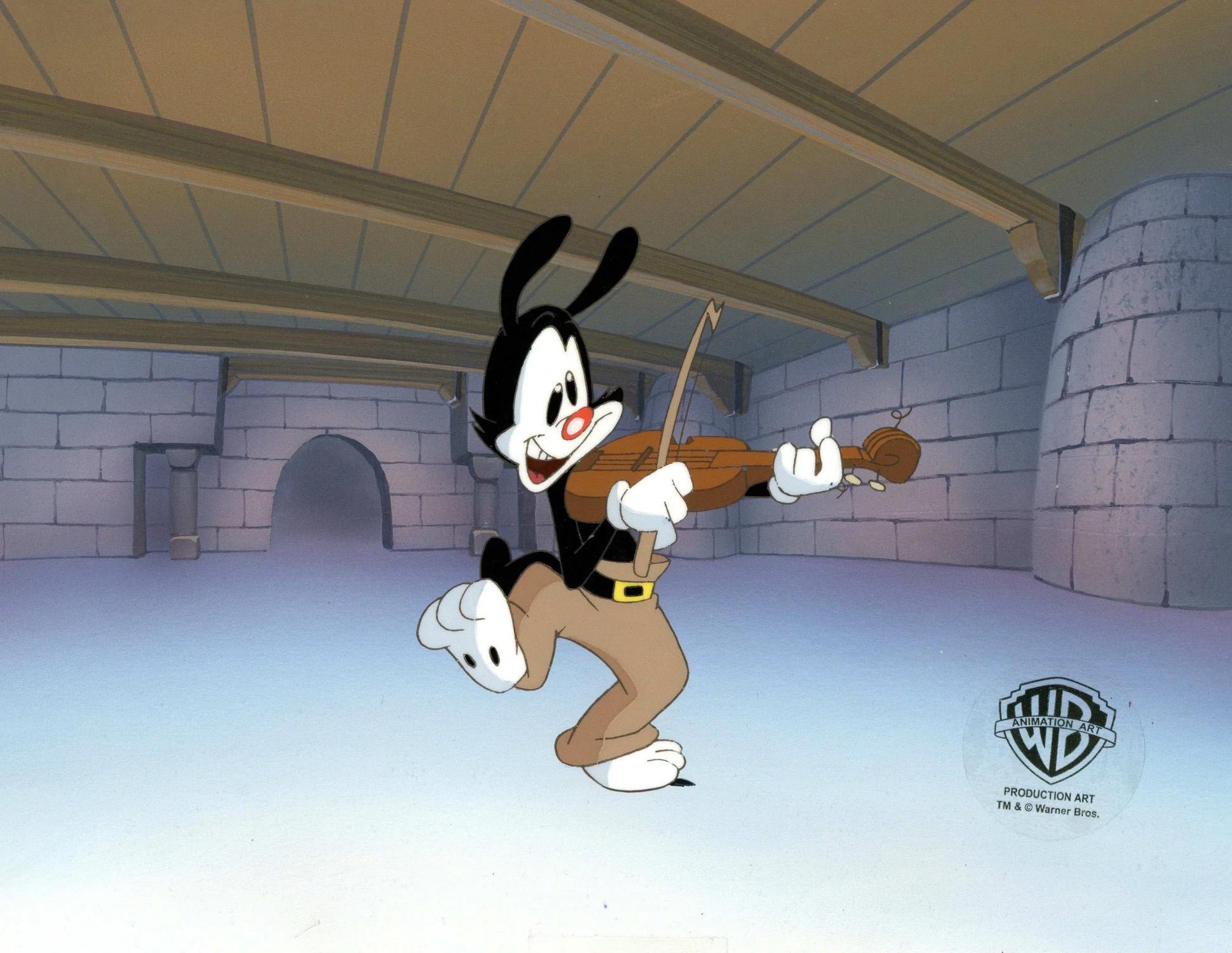 Animaniacs Original Production Cel on Original Background: Yakko - Art by Warner Bros. Studio Artists