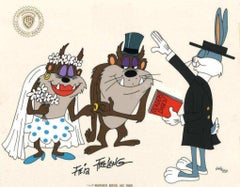 Taz Wedding Limited Edition Cel by Friz Freleng