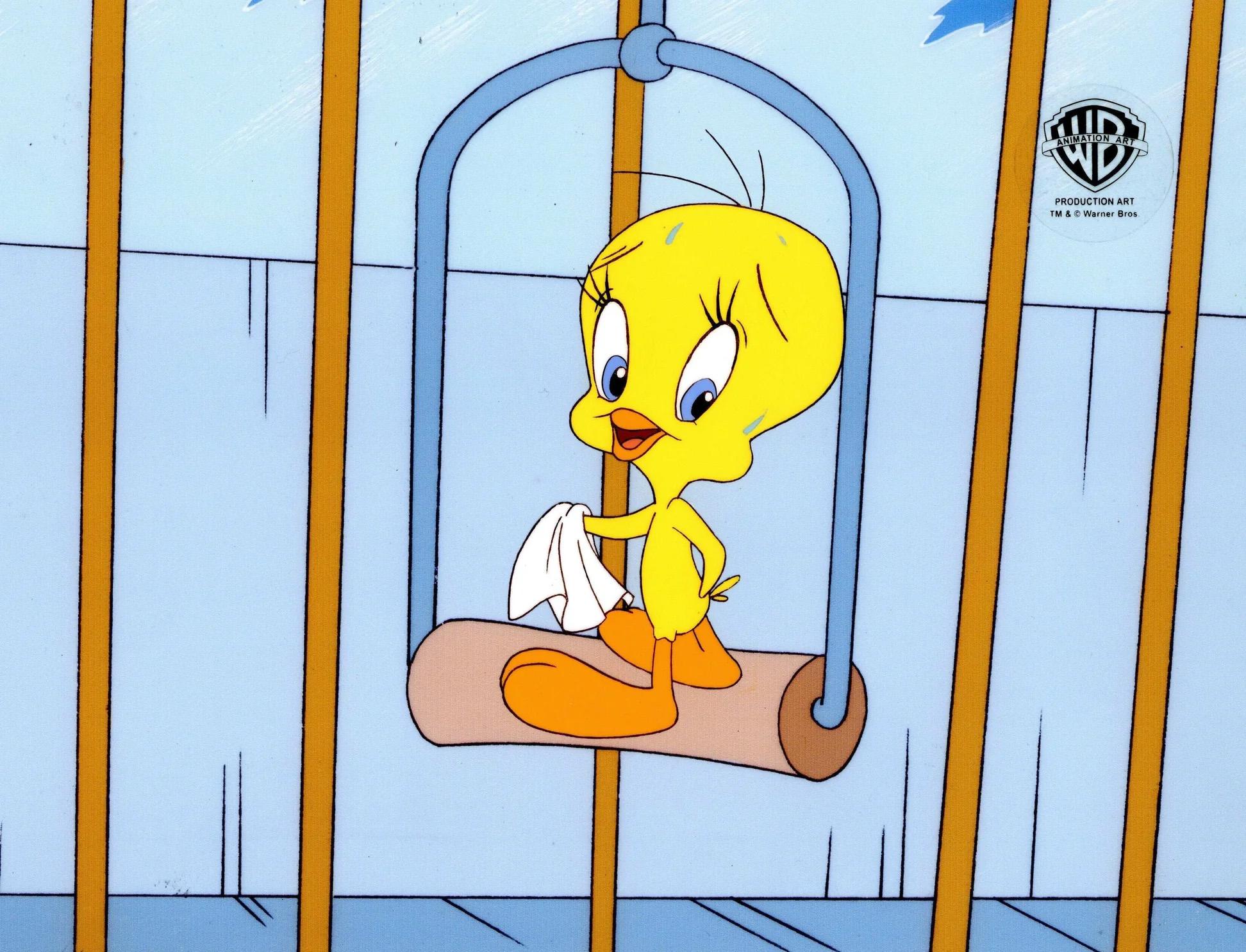Looney Tunes Original Production Cel: Tweety Bird - Art by Looney Tunes Studio Artists