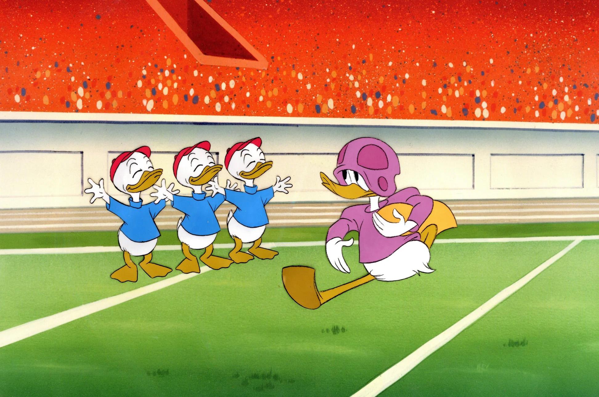 Donald Duck, Huey, Dewey, and Louie Original Production Cel - Art by Walt Disney Studio Artists