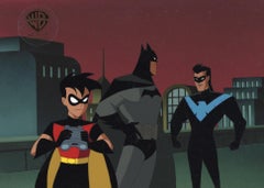 The New Batman Adventures Original Production Cel: Batman, Robin, Nightwing