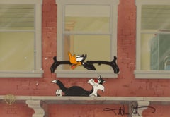 Looney Tunes Original Production Cel: Daffy und Sylvester