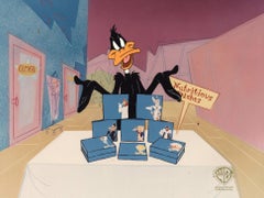 Cel. de producción original Looney Tunes El Pato Lucas firmado por Darrell Van Citters