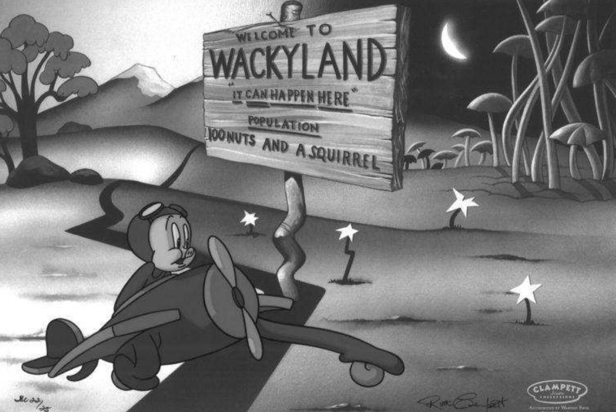 Bienvenue à Wackyland Édition Limitée Cel - Art de Bob Clampett