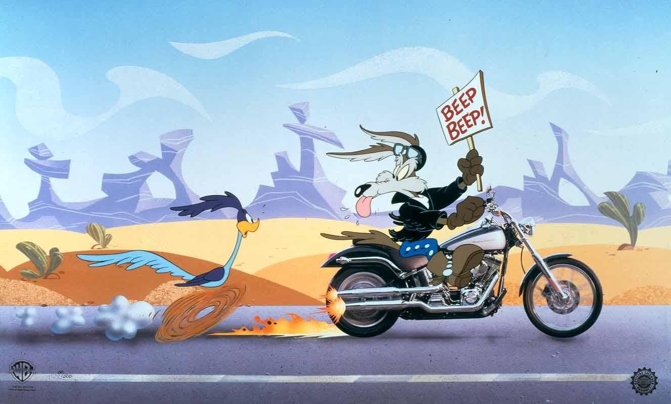 The Deuce You Say: Harley Davidson Limited Edition Cel - Art by Looney Tunes Studio Artists