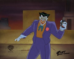 Vintage Batman The Animated Series Original Production Cel signed Bruce Timm: The Joker