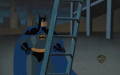 Batman The Animated Series Original Prod. Cel on Original Background: Batman