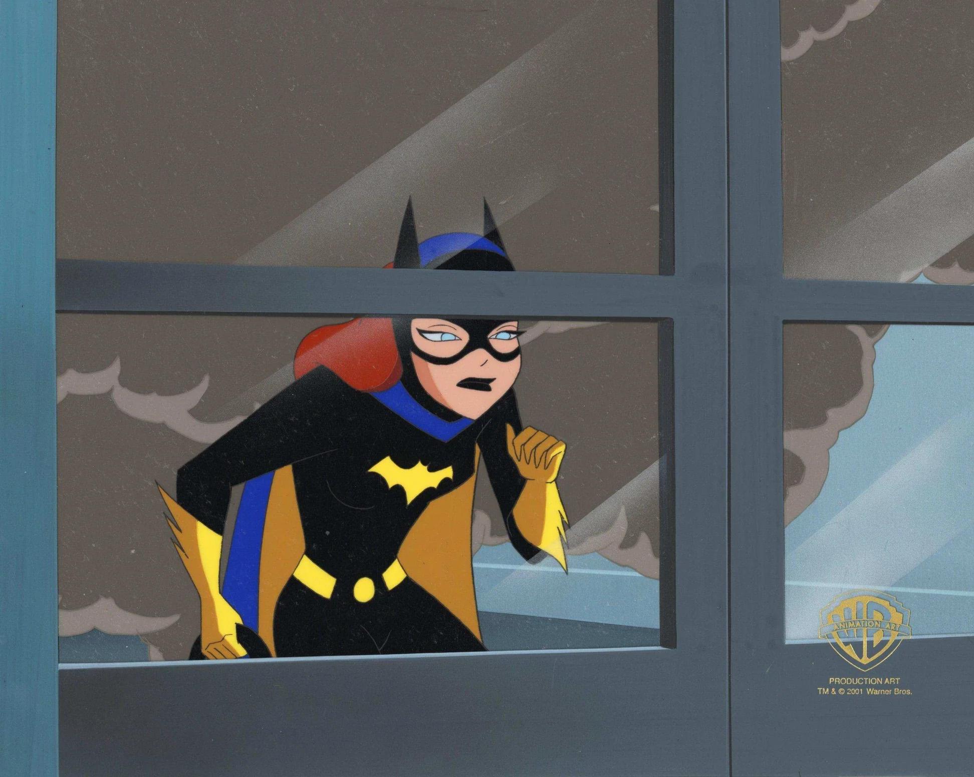 Le Nuove Avventure di Batman Prodotto originale. Cel su sfondo originale: Batgirl - Art di DC Comics Studio Artists