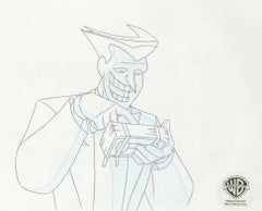 The New Batman Adventures Original Produktion Cel mit passender Zeichnung: Joker