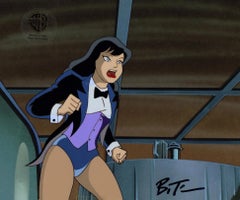 Vintage Batman The Animated Series Original Production Cel signed by Bruce Timm: Zatanna