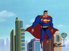 Superman The Animated Series Original Prod. Cel signed by Bruce Timm: Superman