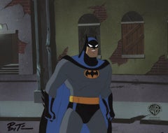 Batman The Animated Series Original Production Cel signed by Bruce Timm: Batman