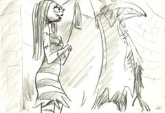 The Nightmare Before Christmas Storyboard Drawing: Sally
