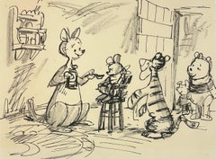 Vintage Winnie the Pooh and Tigger Too, Original Storyboard: Pooh, Piglet, Tigger, Roo