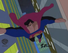 Superman The Animated Series Original Prod. Cel signed by Bruce Timm: Superman