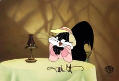 Looney Tunes Original Production Cel Signed By Darrell Van Citters: Penelope