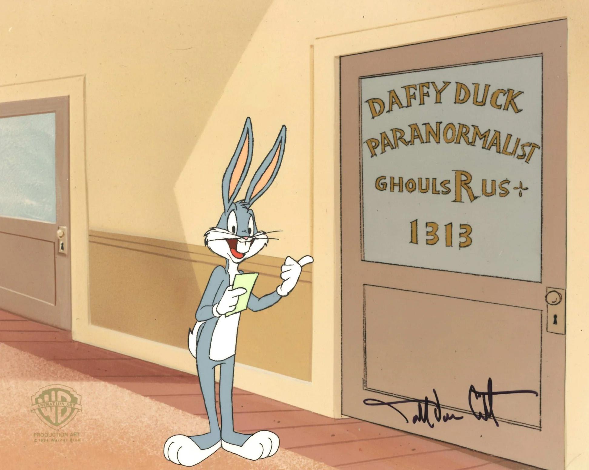 Quackbusters Looney Tunes Original Prod. Cel Signed Darrell Citters: Bugs Bunny - Art by Looney Tunes Studio Artists