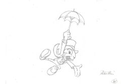 Jiminy Cricket Original Production Drawing #95 Hand-Signed by Preston Blair