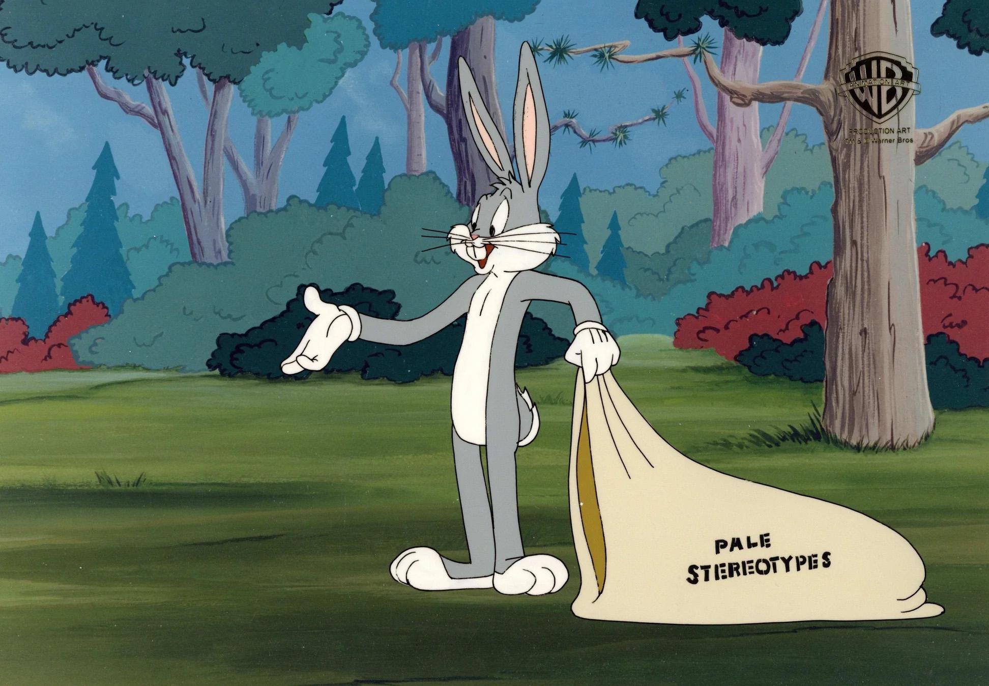 Looney Tunes Invasion of The Bunny Snatchers Original Production Cel: Bugs Bunny - Art by Looney Tunes Studio Artists