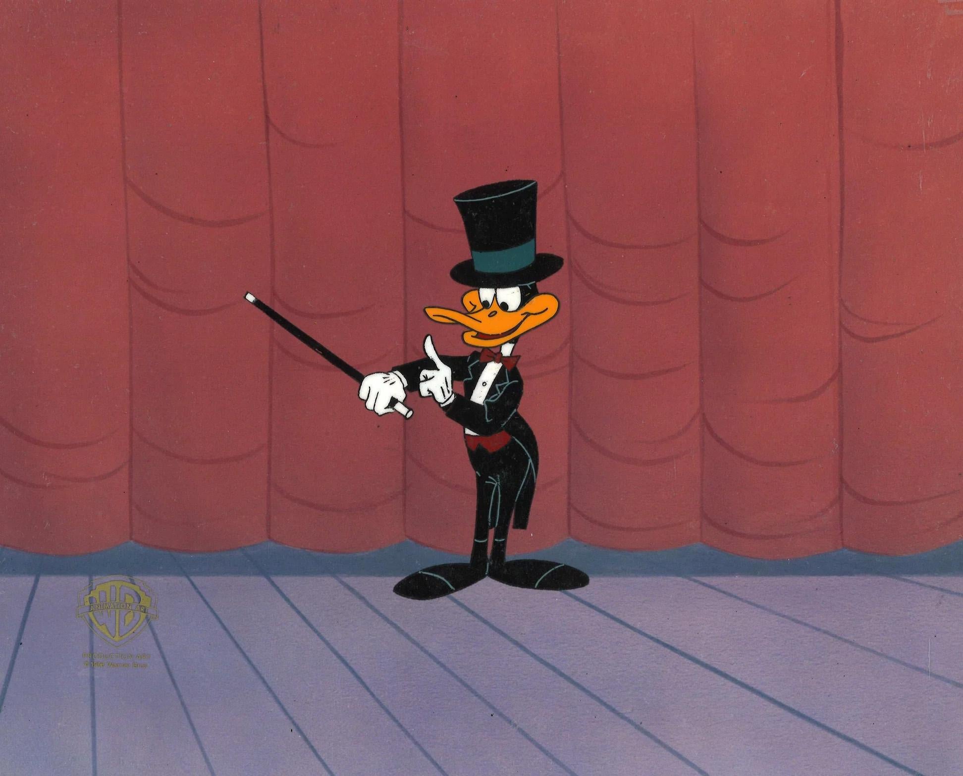 Looney Tunes Original Production Cel: Daffy Tuxedo - Art by Looney Tunes Studio Artists