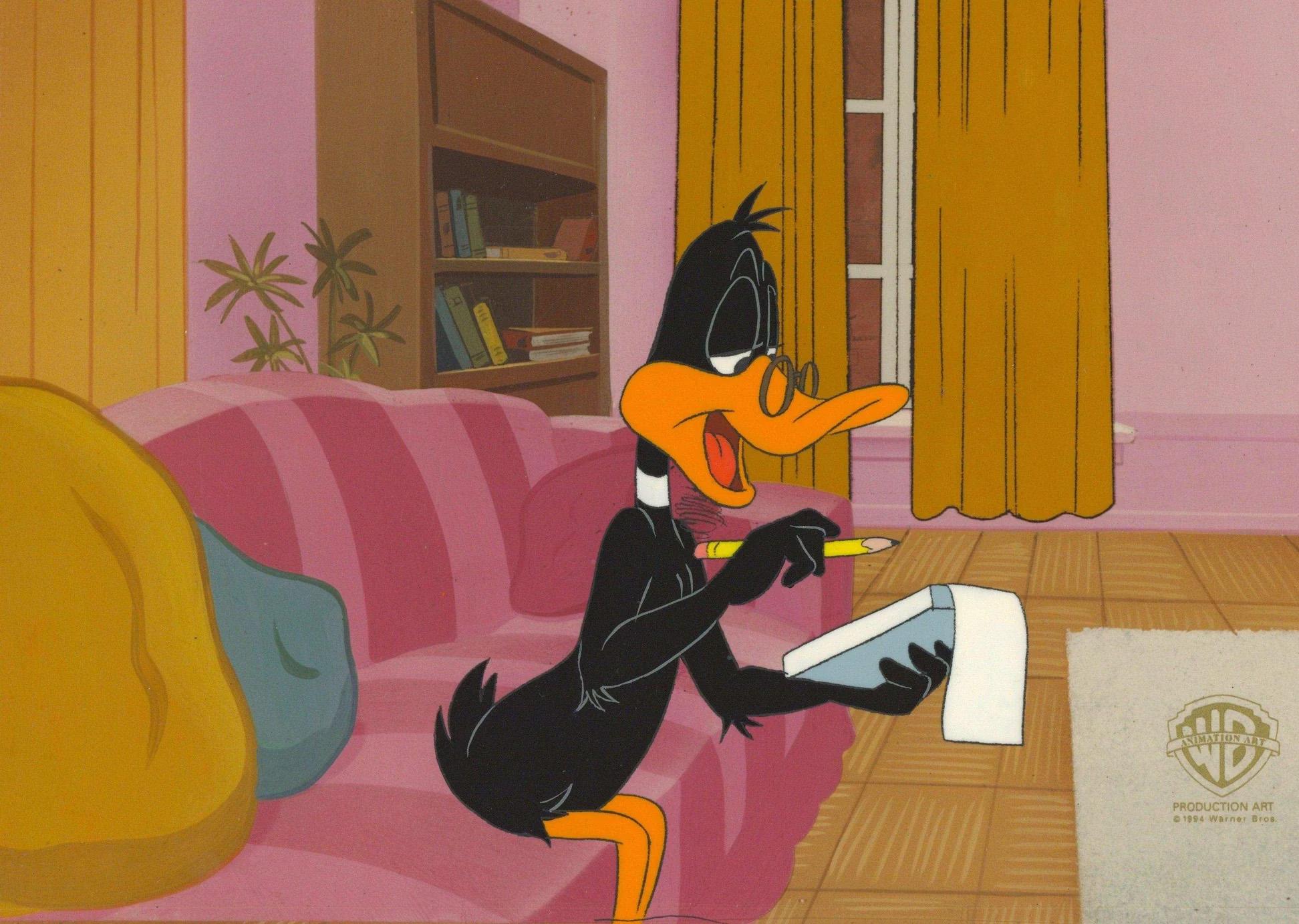 Looney Tunes Original Produktion Cel: Daffy Duck – Art von Looney Tunes Studio Artists