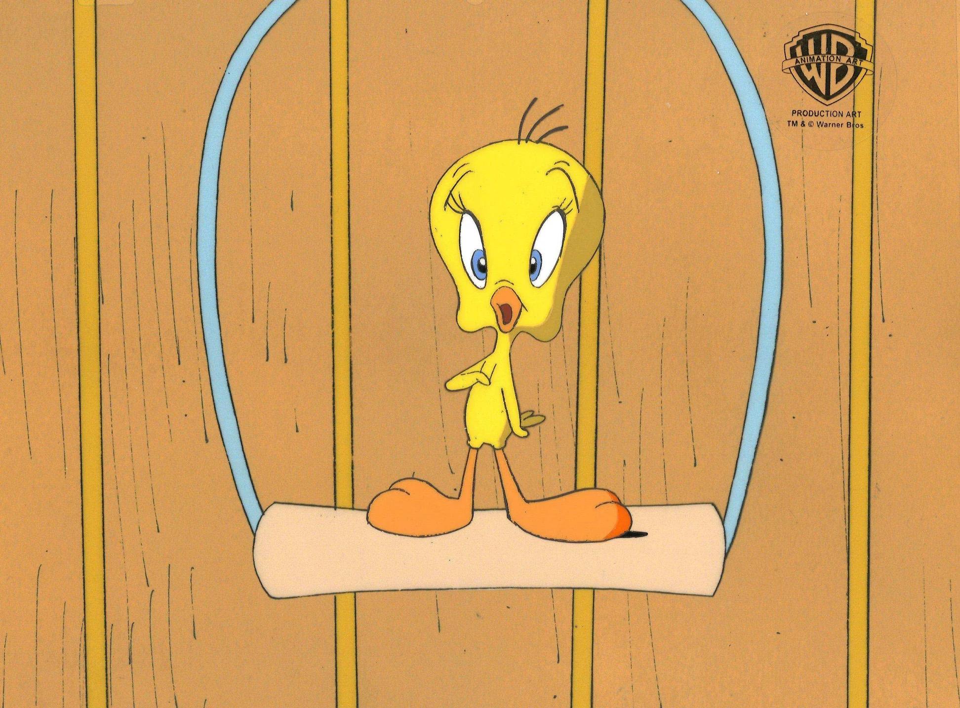 Looney Tunes Original Production Cel: Tweety Bird - Art by Looney Tunes Studio Artists