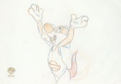 Retro Space Jam Original Production Drawing: Sylvester