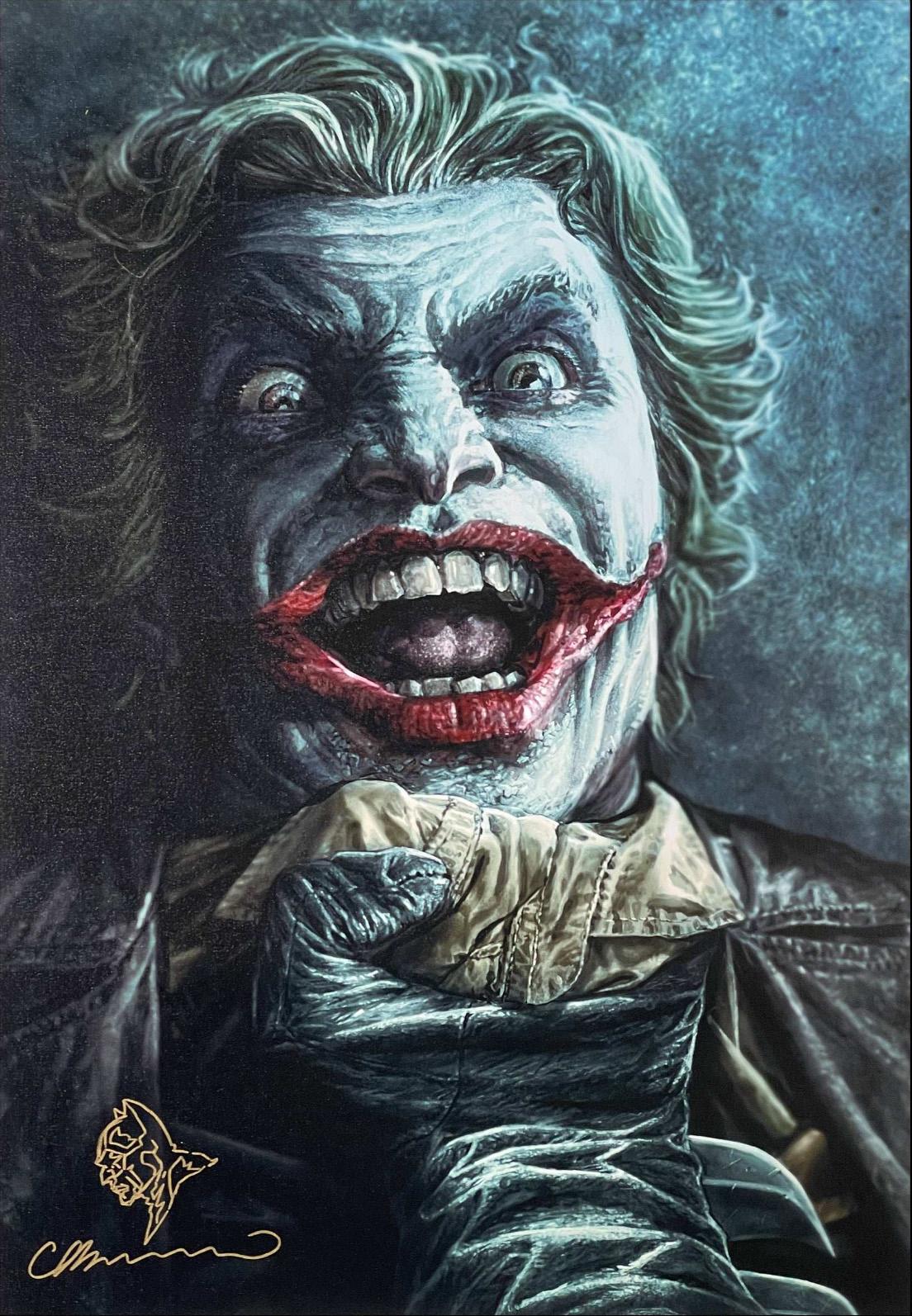 The Joker signed and remarqued by Lee Bermejo - Art by DC Comics Studio Artists
