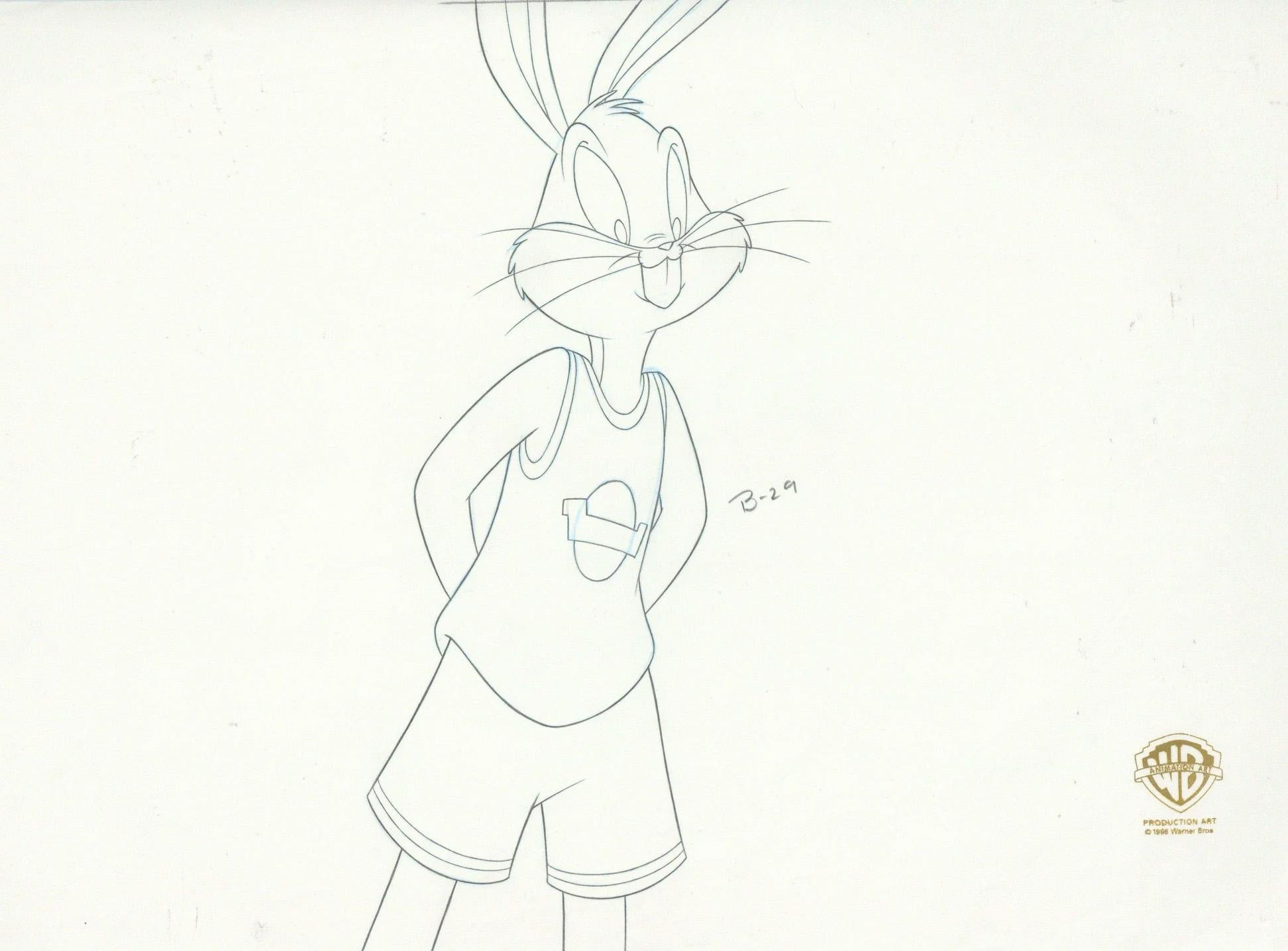 Space Jam Original Production Drawing: Bugs Bunny - Art by Warner Bros. Studio Artists