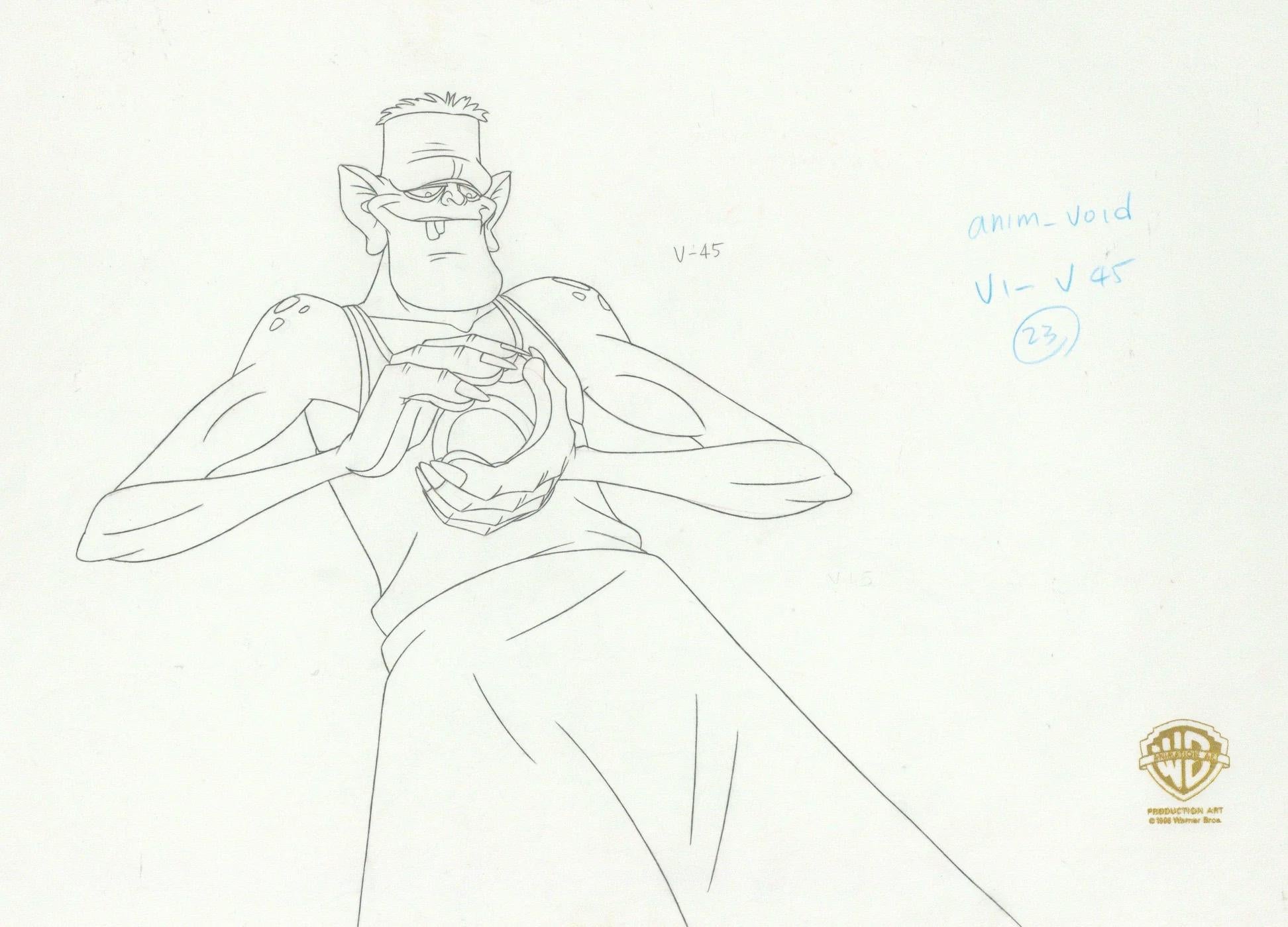 Space Jam Original Production Drawing: Monstar Blanko - Art by Warner Bros. Studio Artists