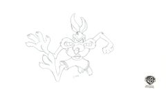 Vintage Space Jam Original Production Drawing: Wile E. Coyote