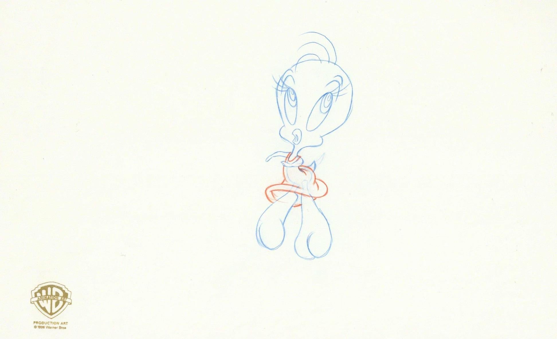 Space Jam Original Production Drawing: Tweety - Art by Warner Bros. Studio Artists