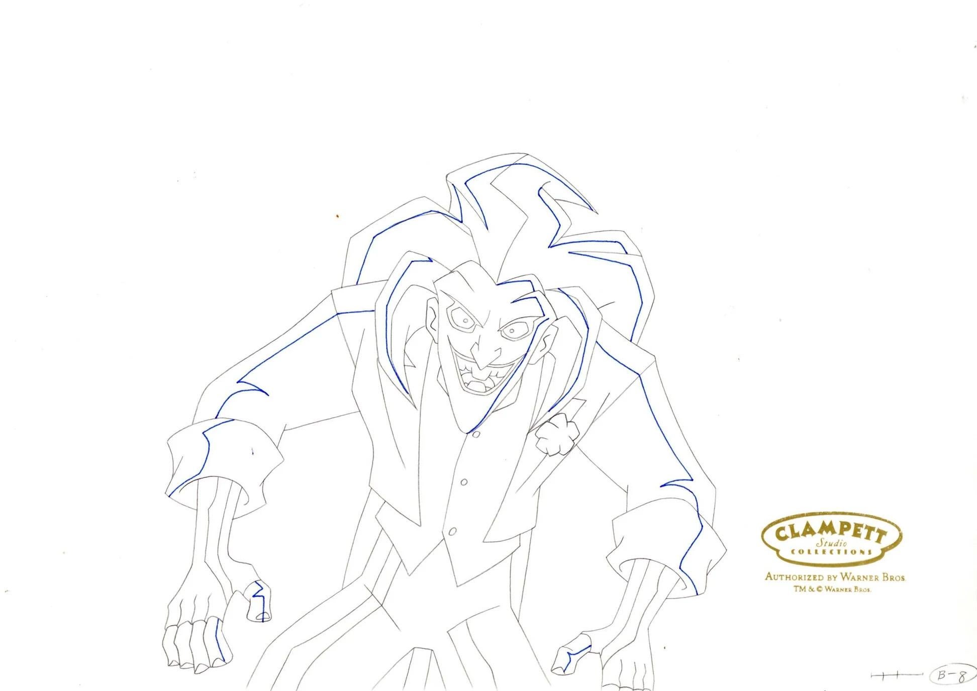 Disegno originale della produzione di Batman: Joker - Art di DC Comics Studio Artists