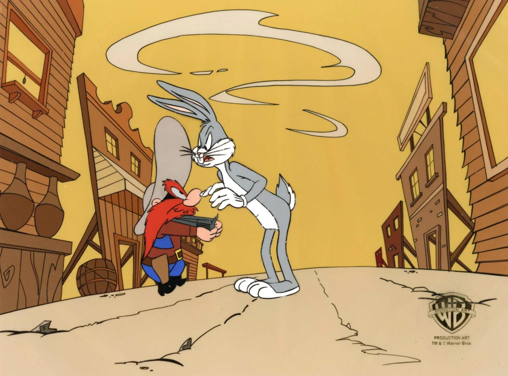 Chuck Jones - Bugs Bunny hand painted Looney Tunes film cel by Chuck Jones  For Sale at 1stDibs