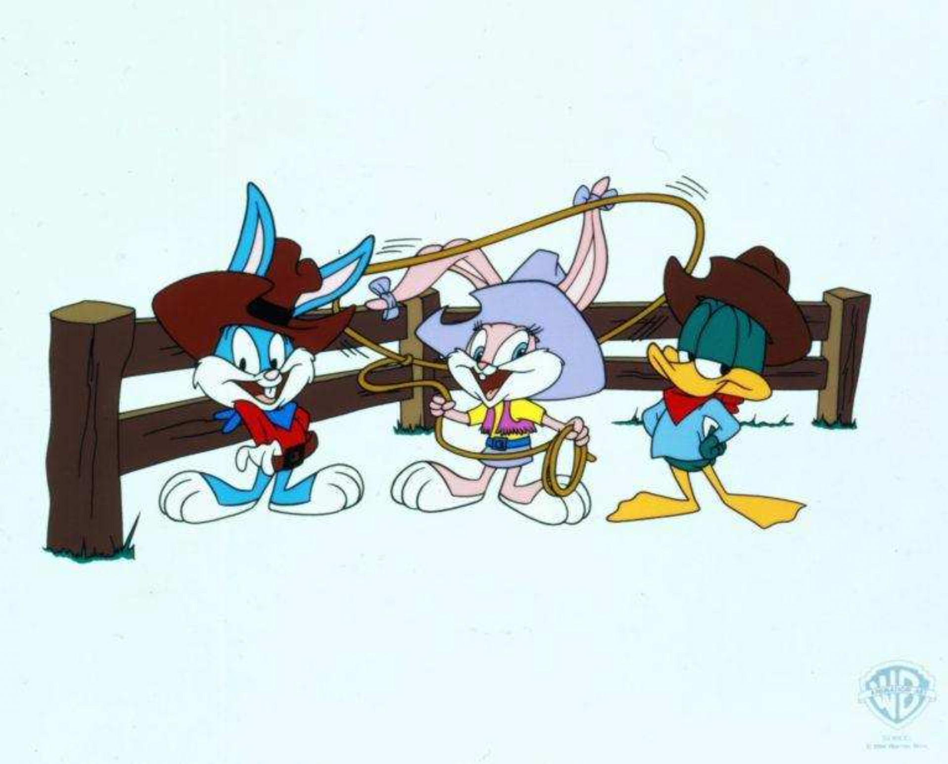 Tiny Toons Western Sericel - Art de Warner Bros. Studio Artists