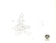 Tiny Toons Original Production Cel mit passender Zeichnung: Batduck