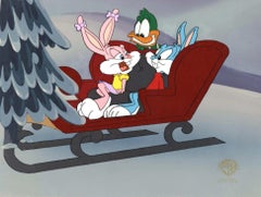 Tiny Toons Original Production Cel: Buster, Babs, and Plucky Duck